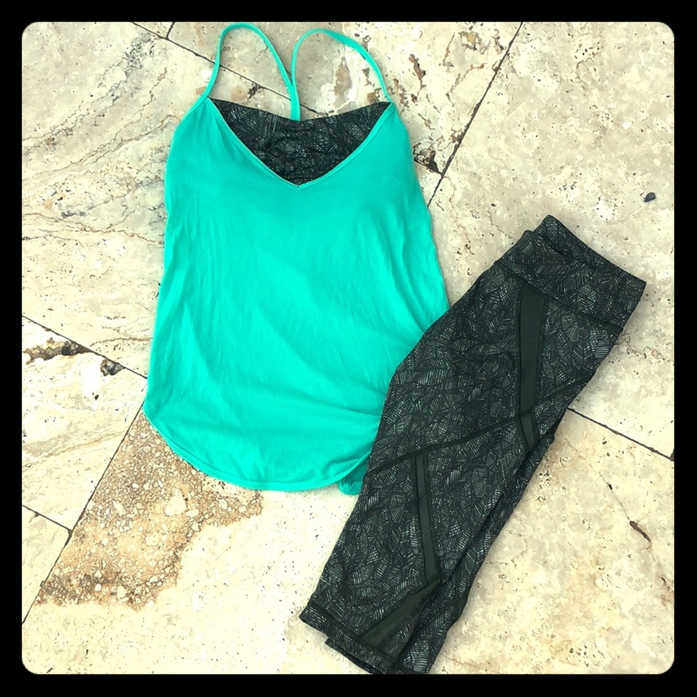 Lululemon sport bra tank w/ capris legging